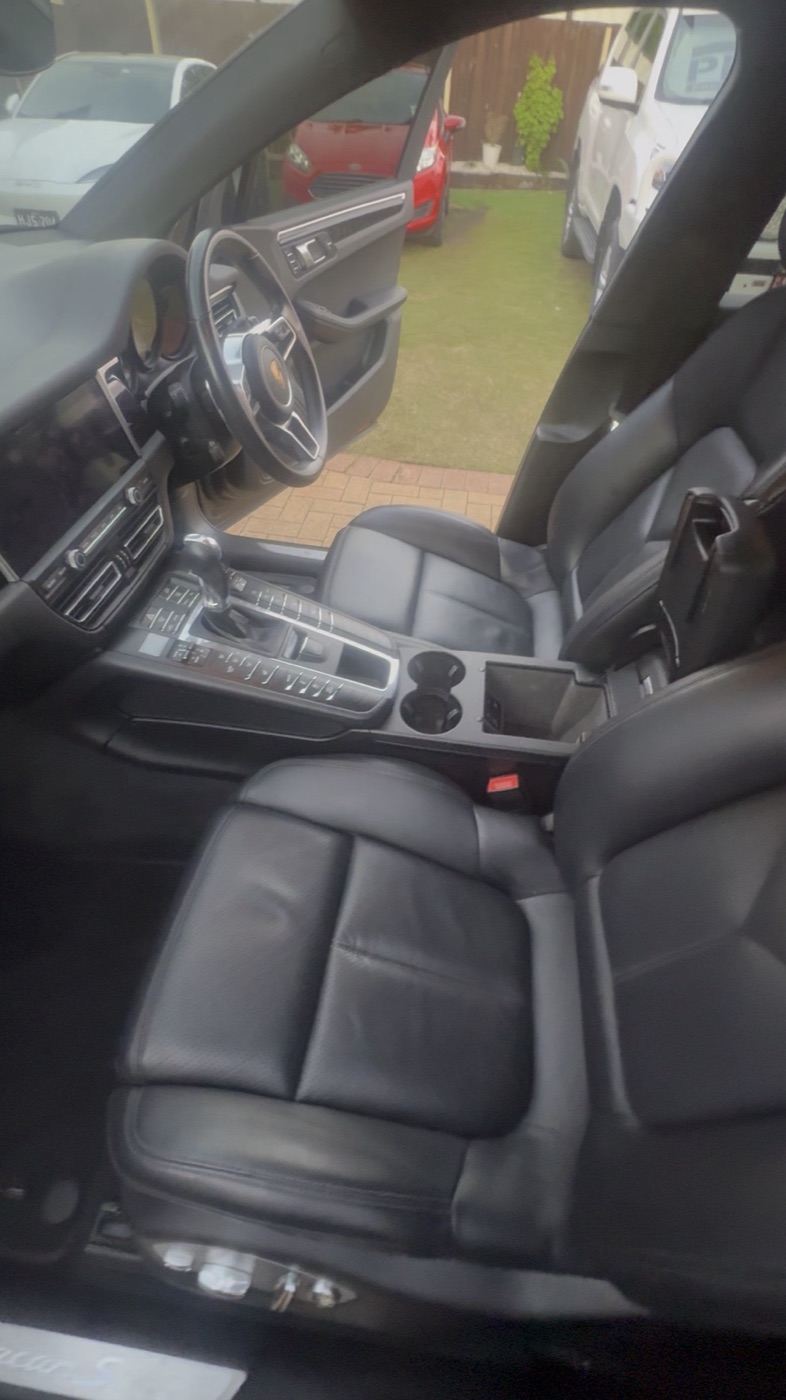 Leather seats cleaned and conditioned, Brisbane detailing