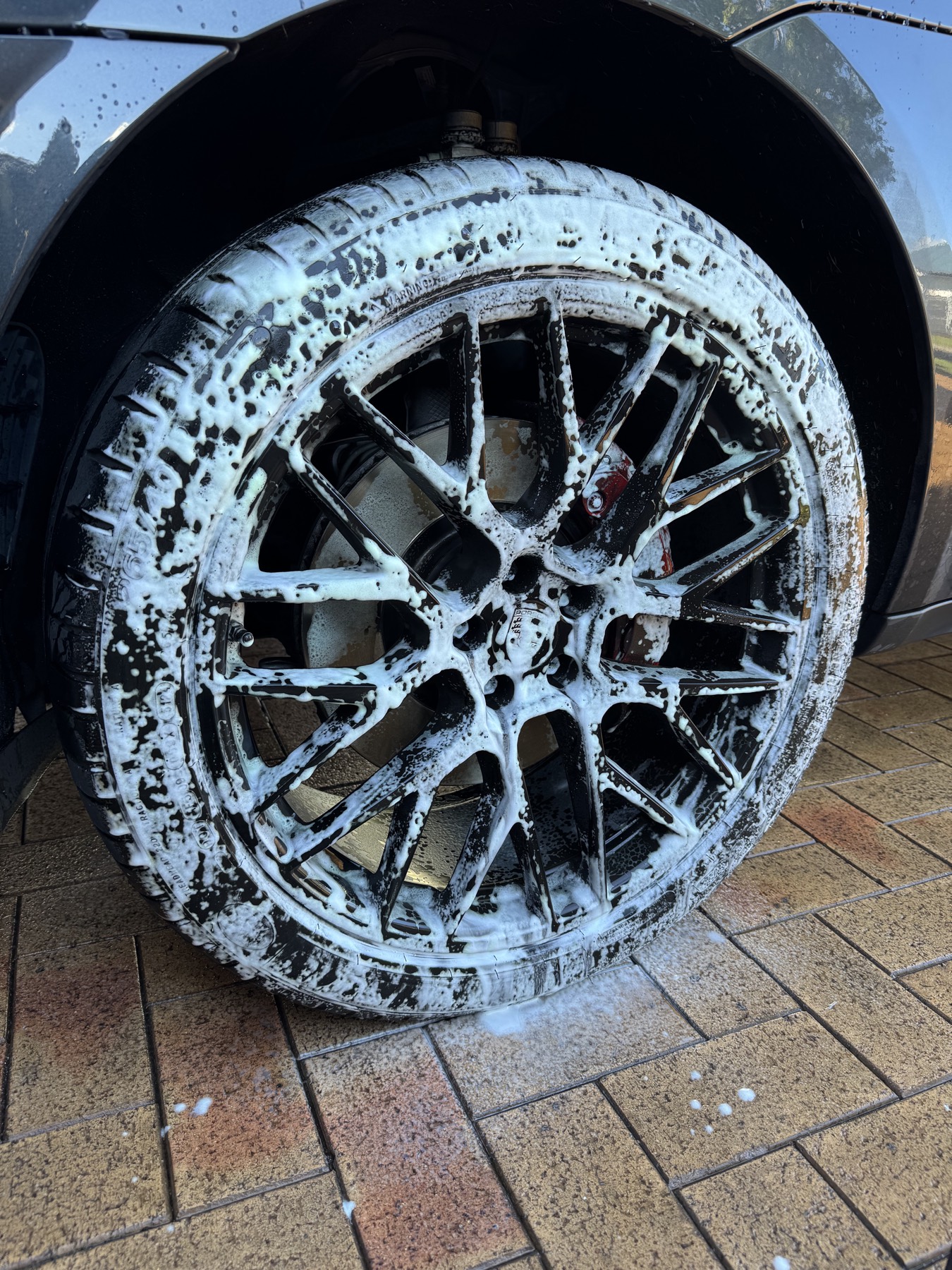 Soapy wheel wash — Slick Detail Co.